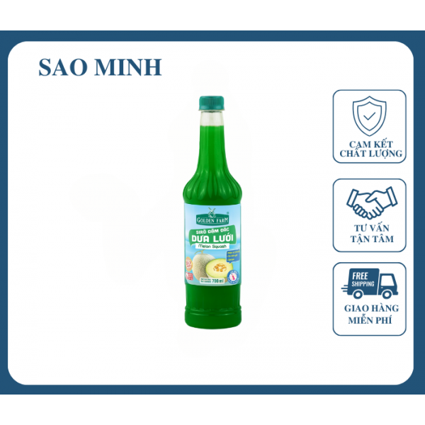 Syrup Goldenfarm Đậm Đặc Dưa Lưới 700ml